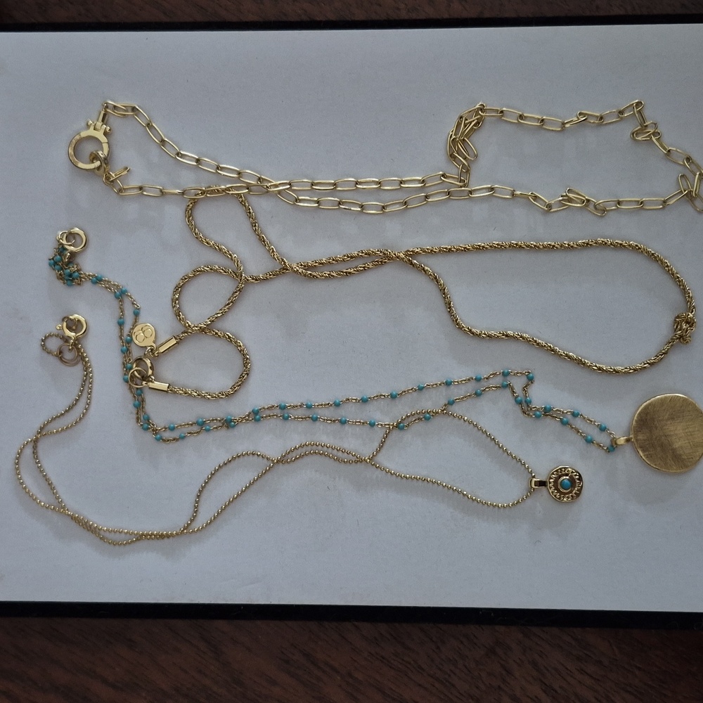 Gorjana Neclaces 4 in Gold